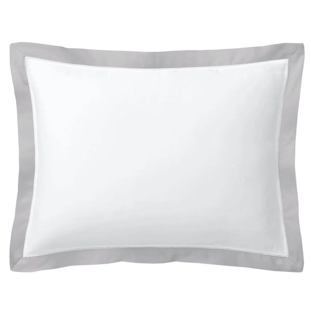 Ralph Lauren Home Organic Cotton Sateen Border King Sham Platinum - NWT $185